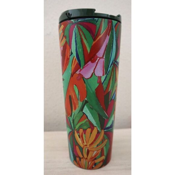 Farm Rio +Starbucks Green Banana Mix 16oz Hot Cup Tumbler Summer '25 RARE - Picture 3 of 13